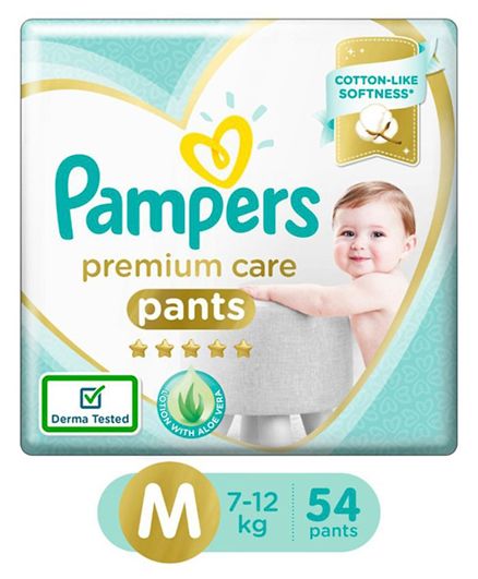 Pampers Premium Care Extra Large Size Diapers Pants (38 Count) and Pampers  Fresh Clean Baby Wipes (64 count) combo pack